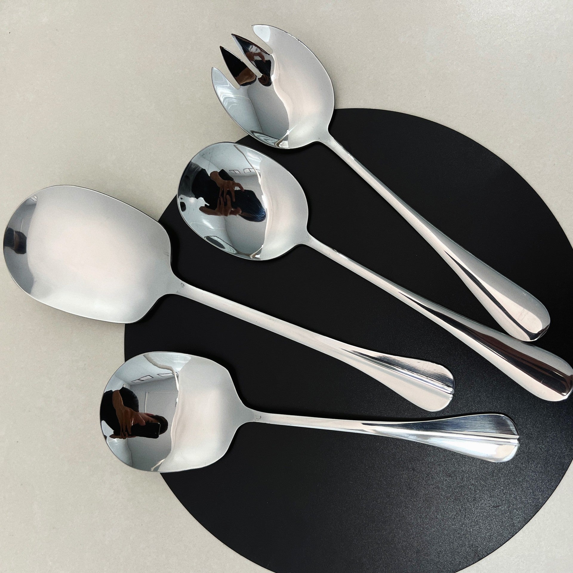 Hotel Stainless Steel Serving Spoon Restaurant Large Serving Spoon Soup Spoon Service Spoon Large Spoon Thickened Canteen Public Spoon - 图片 13