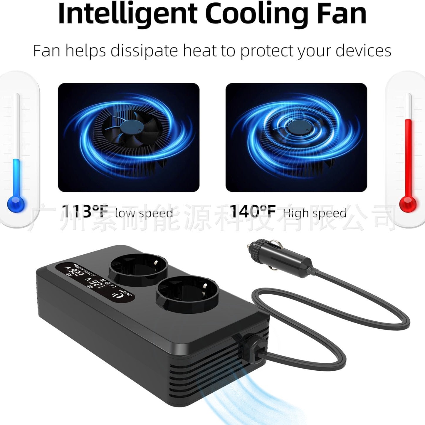 Export Car Inverter200W 12V Turn110V/220V Universal Socket for European, American, and Brazilian Standards - 图片 25