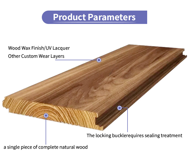 18mm Solid Black Locust Wood Flooring Heavy-Duty A/AB Grade Hardwood Luxury Interiors & Exterior Use Dense Built for Generations - 图片 9