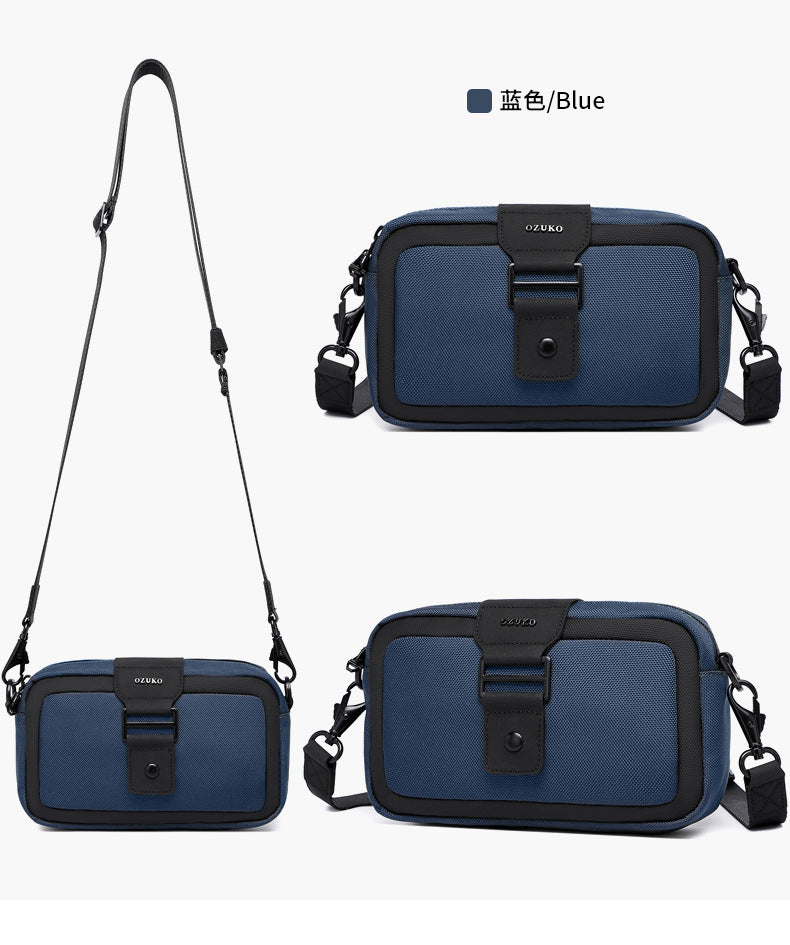 Men's Crossbody Bag High-End Single Shoulder Bag Portable Small Bag Waterproof Oxford Cloth Mini Men's Bag Trendy Style - 图片 30
