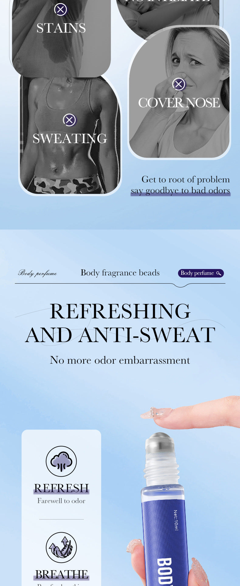 Roll-on Body Perfume SADOER Ancient Dragon silver Long-lasting Fresh Roll-on Perfume Cross-border Wholesale - 图片 11