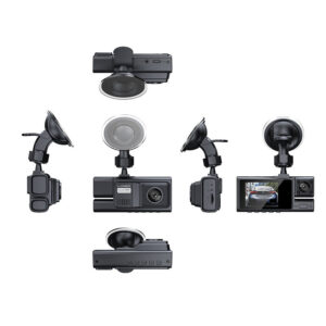 New S19HD Night Vision Three-Channel Dash Cam1080P HD Rearview Mirror Three-Lens Reversing Image