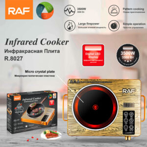 RAF European Standard Electric Ceramic Stove for Home Use, Multi-Functional, High Power, Multi-Setting, Stir-Frying, Hot Pot, Infrared Induction Cooker, Countertop Electric Stove