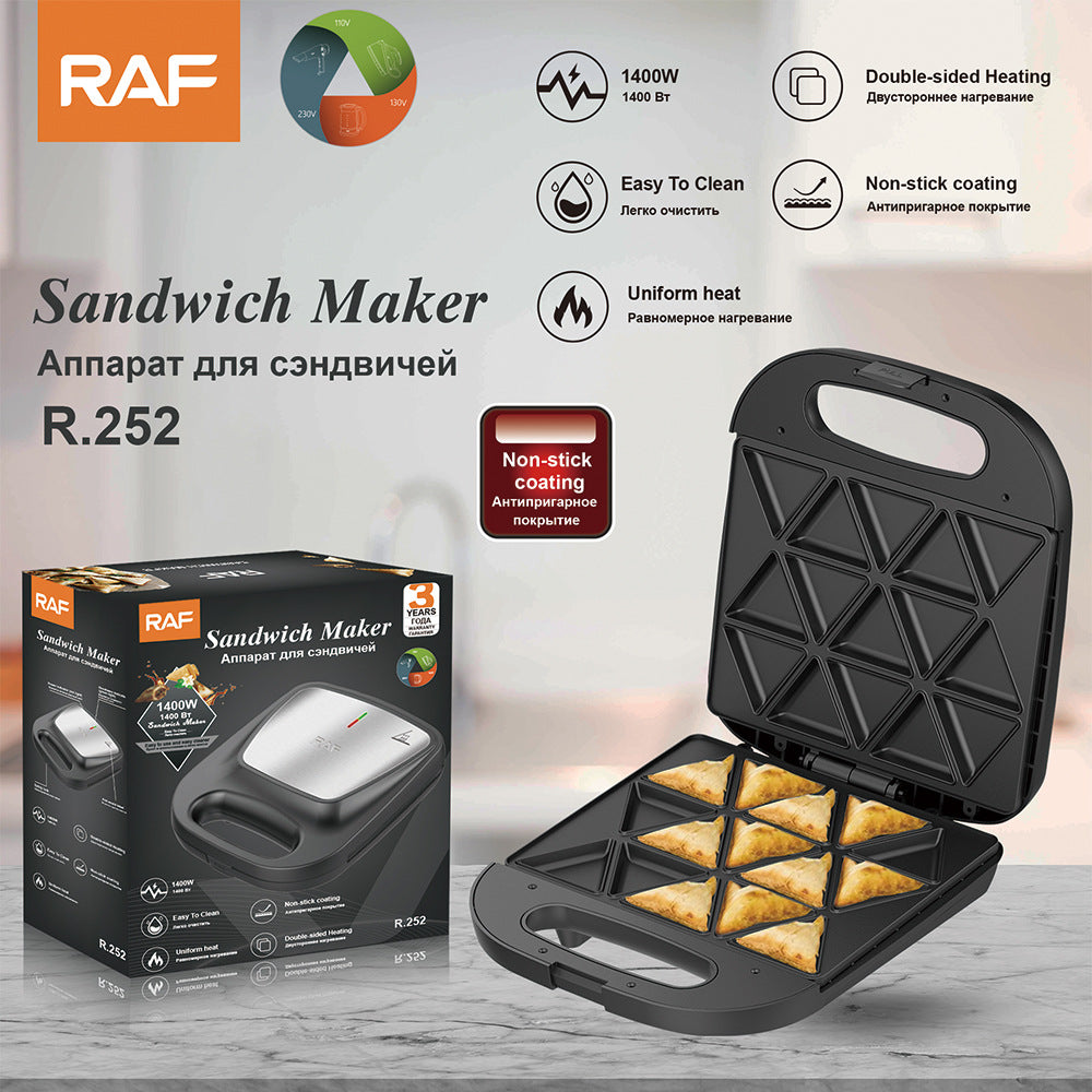 RAF European Standard Light Food Sandwich Breakfast Home Waffle Toaster Small Muffin Bread Maker R252 - 图片 19