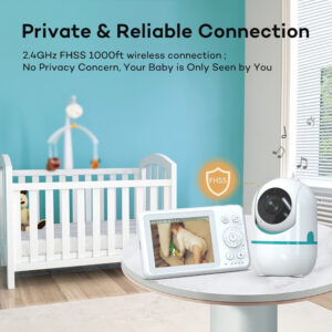 Baby Monitor3.2Inch Wireless Shaking Head Care Device HD Quality Monitor