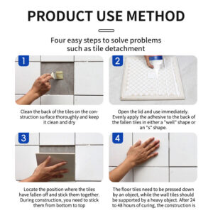 Tile Adhesive Cement Repair Floor Tile Hollow Drum Penetration Bonding Repair Wall Tile Falling Back Adhesive Strong Bonding Agent