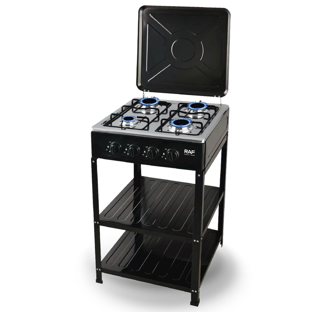 RAF European Standard Full Cover Low Energy Liquefied Gas Tabletop Flameout Protection Glass Rotating Fire Gas Four Burner Panel - 图片 14