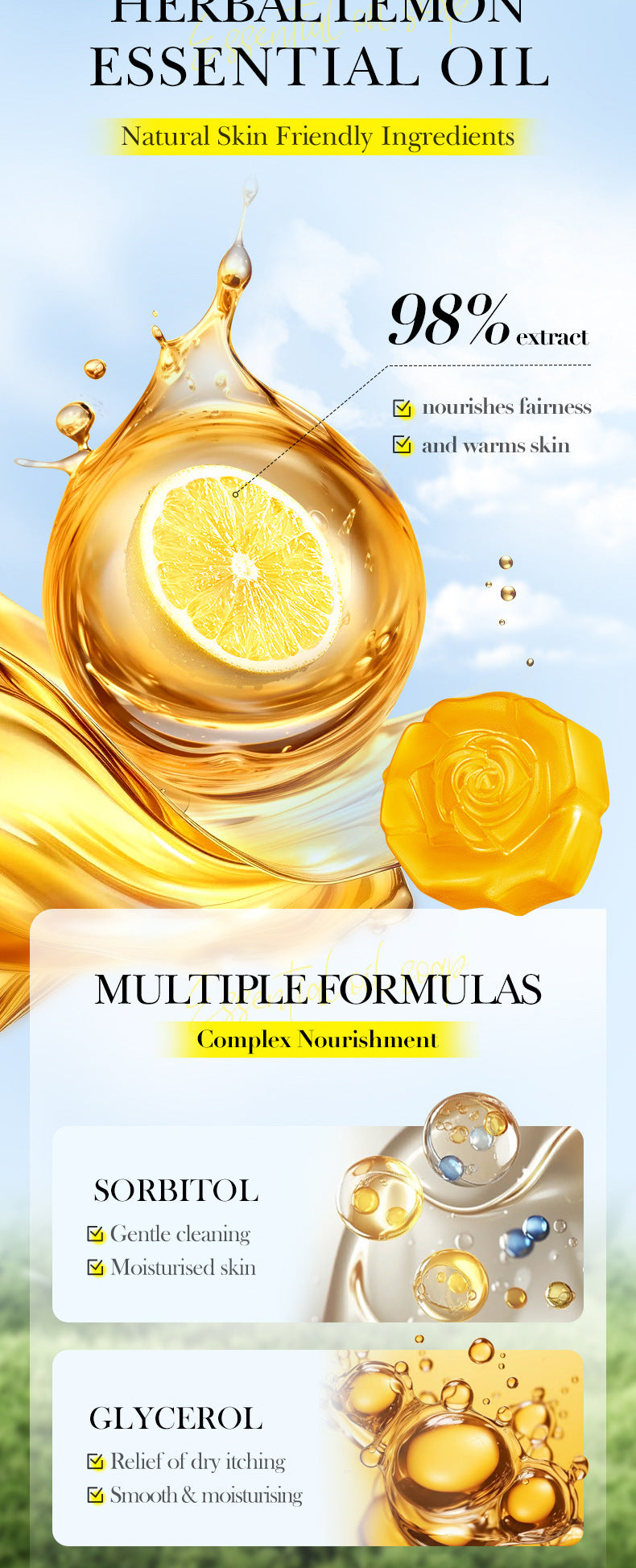 Handmade Soap100g Essential Oil Plant Fruit Deep Cleansing Body Soap Export Manufacturer Wholesale - 图片 40