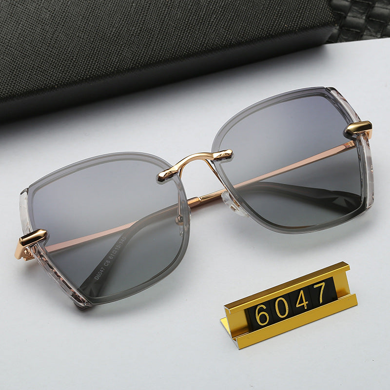 Polarized Driving Anti-Glare Sunglasses for Women Fashionable Internet Celebrity Style Frameless Sunglasses Trendy Korean Version Sunglasses - 图片 21