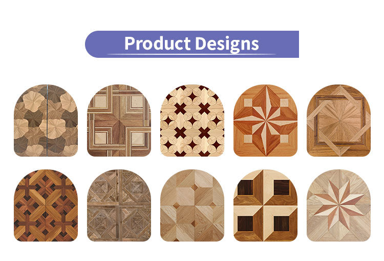 12mm Custom Multi-Layer Engineered Wood Parquet Flooring | Waterproof Anti-Slip Outdoor Indoor Artistic Decorative Panels for - 图片 8