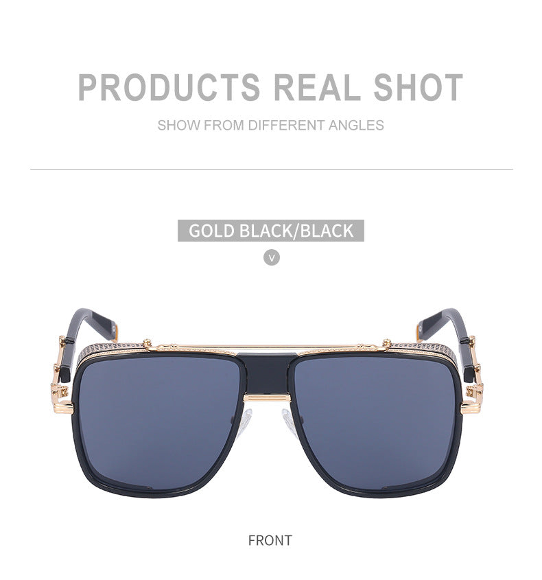 European and American Steampunk Sunglasses for Men, UV Protection, Full Coverage, Sunscreen Sunglasses for Women, Trendy Wholesale Glasses - 图片 22