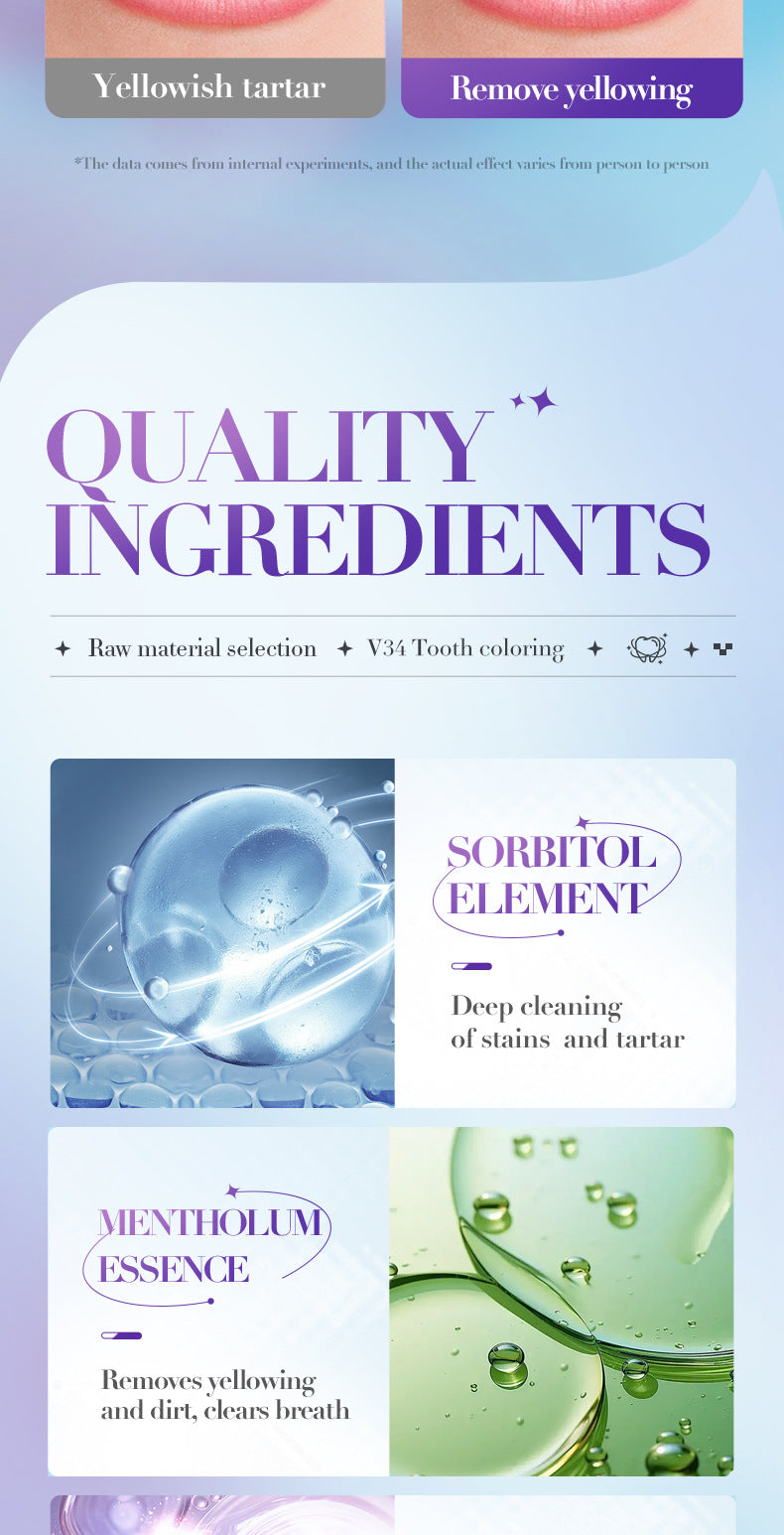 V34Whitening Foam Toothpaste SADOER Clean Teeth Clean Mousse Cross-Border Foreign Trade Wholesale - 图片 13