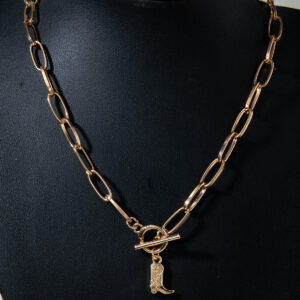 Bohemian Western Cowboy Boots Pendant Turquoise Necklace Layered Tassel Accessories Y Type Necklace