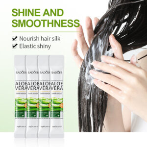 Aloe Vera Hair Mask10g SADOER Smooth and Improve Frizz Portable Cross-Border Wholesale