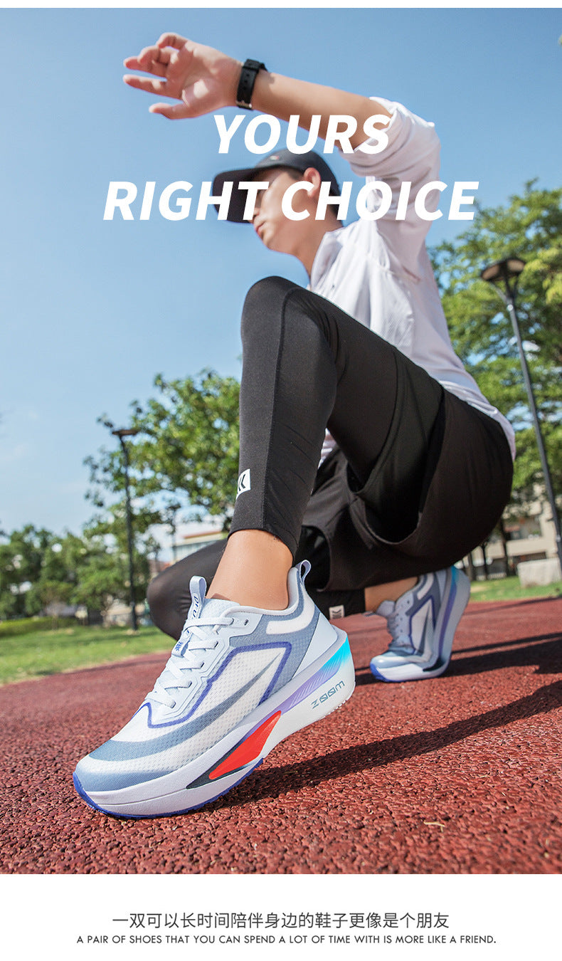 2025Plus Size Sports Shoes Racing Training Carbon Plate Sports Shoes Lightweight Men and Women Autumn Running Shoes - 图片 36