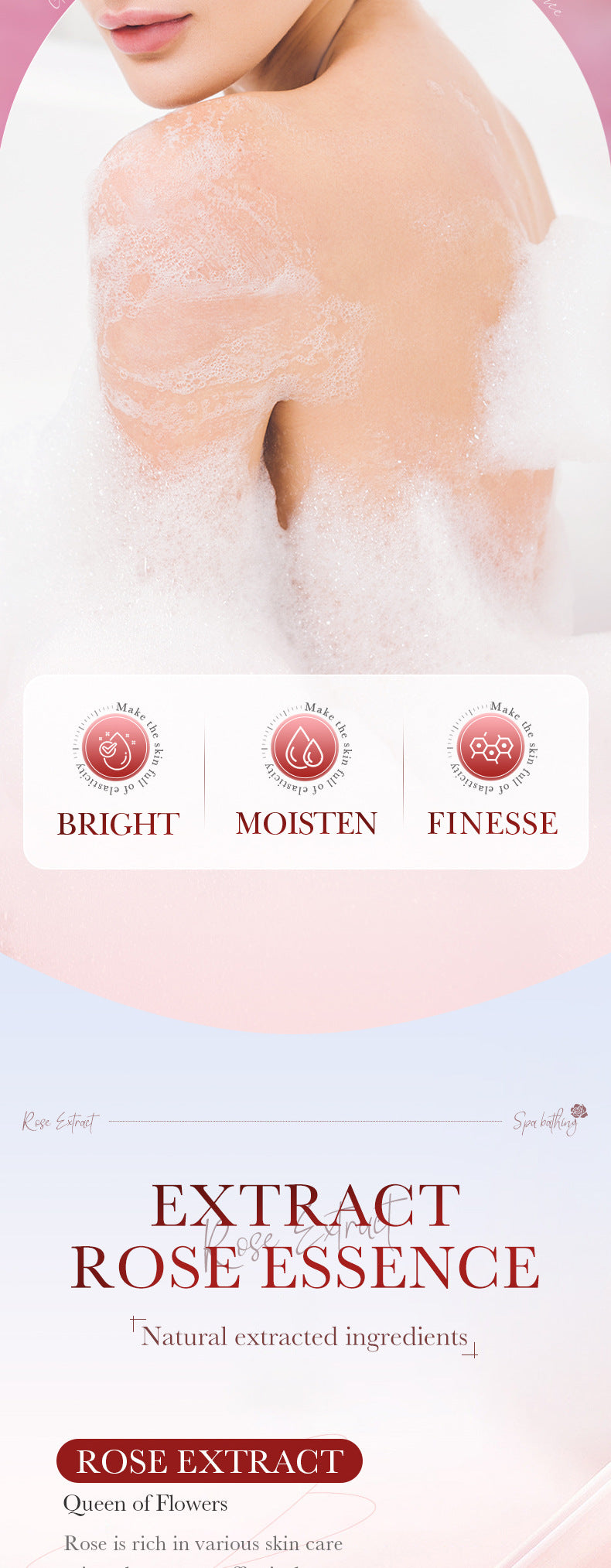 Rose Bath Salt Balls SADOER Deep Cleansing Body Universal Bath Ball Cross-Border Foreign Trade Wholesale - 图片 13