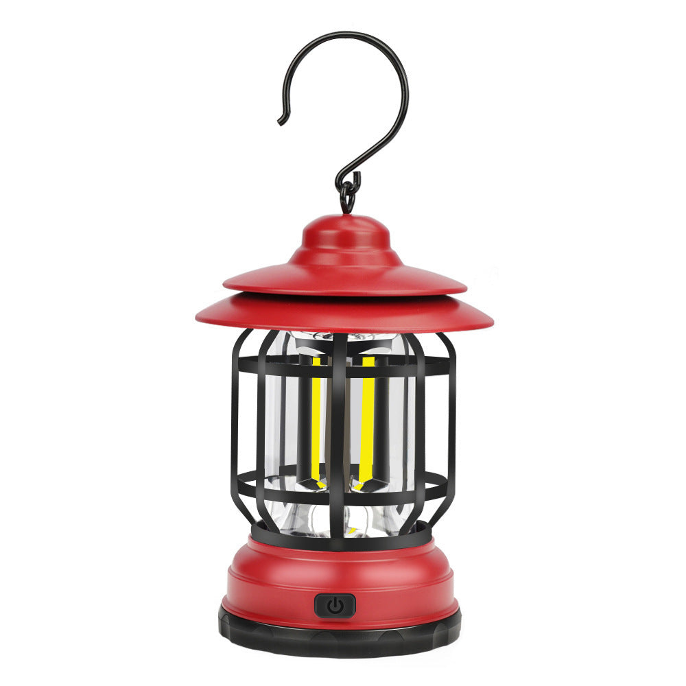 New Retro Tent Light Rechargeable Camping Light Multifunctional Outdoor Camping Light Adjustable Camping Emergency Light - 图片 9