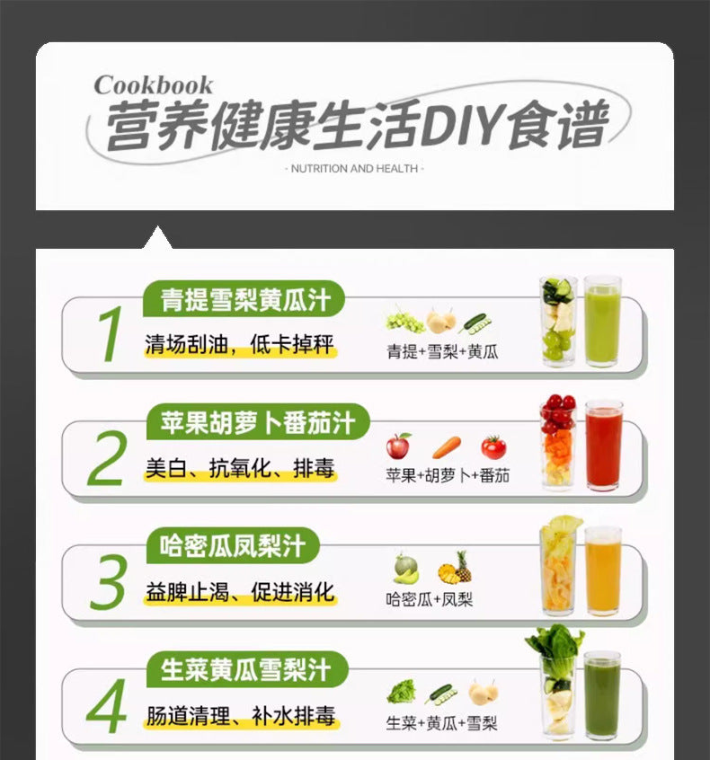 Dropshipping Juicer with Pulp Separator, Small Household Juice Maker, Stainless Steel Multifunctional Fruit Extractor - 图片 31