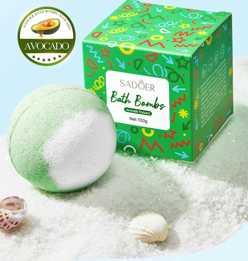 Rose Bath Salt Balls SADOER Deep Cleansing Body Universal Bath Ball Cross-Border Foreign Trade Wholesale - 图片 25