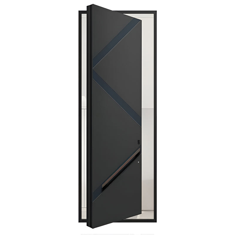 DJMI Modern Exterior Main Gate Door Designs Front Iron Entry Doors Entrance Security Steel Door for House - 图片 4