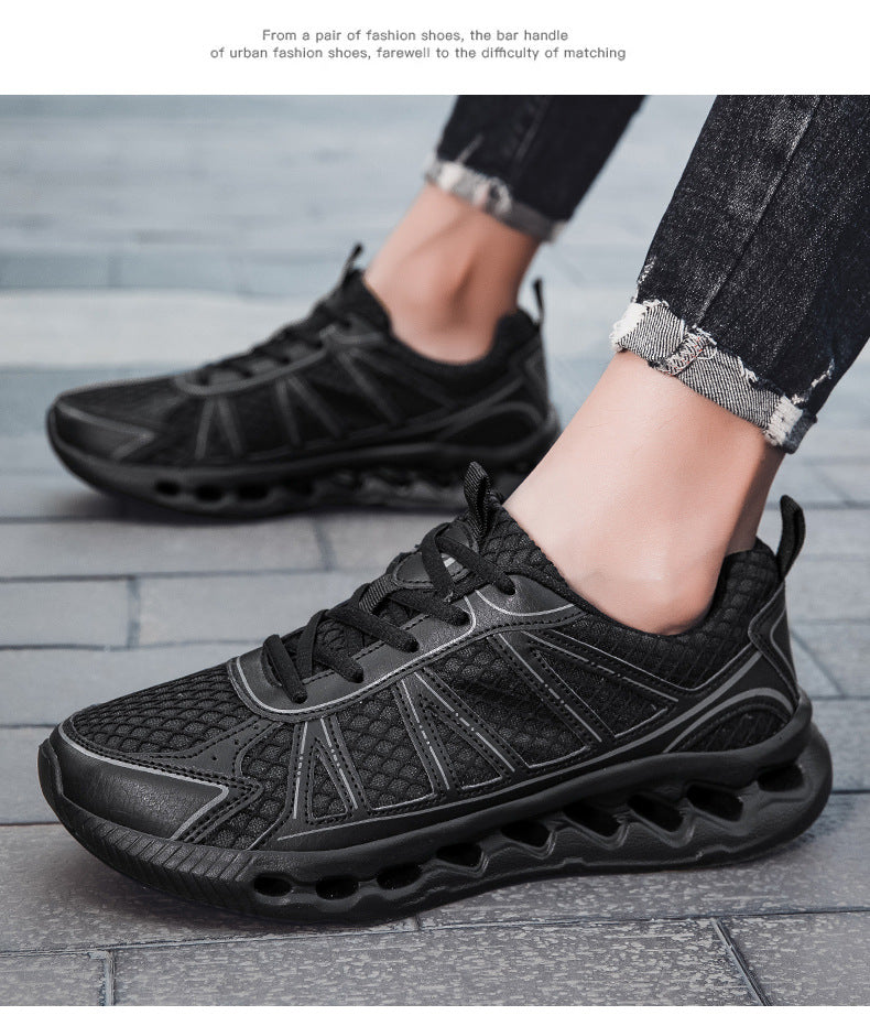 New Men's Running Shoes Large Size Mesh Breathable Casual EVA Lightweight cushioning rebound city commuter shoes - 图片 25