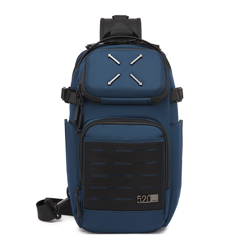 ozuko Men's Chest Bag Crossbody Bag High-end Waterproof Large Capacity Trendy Men's Shoulder Bag Commuting Portable Bag - 图片 5