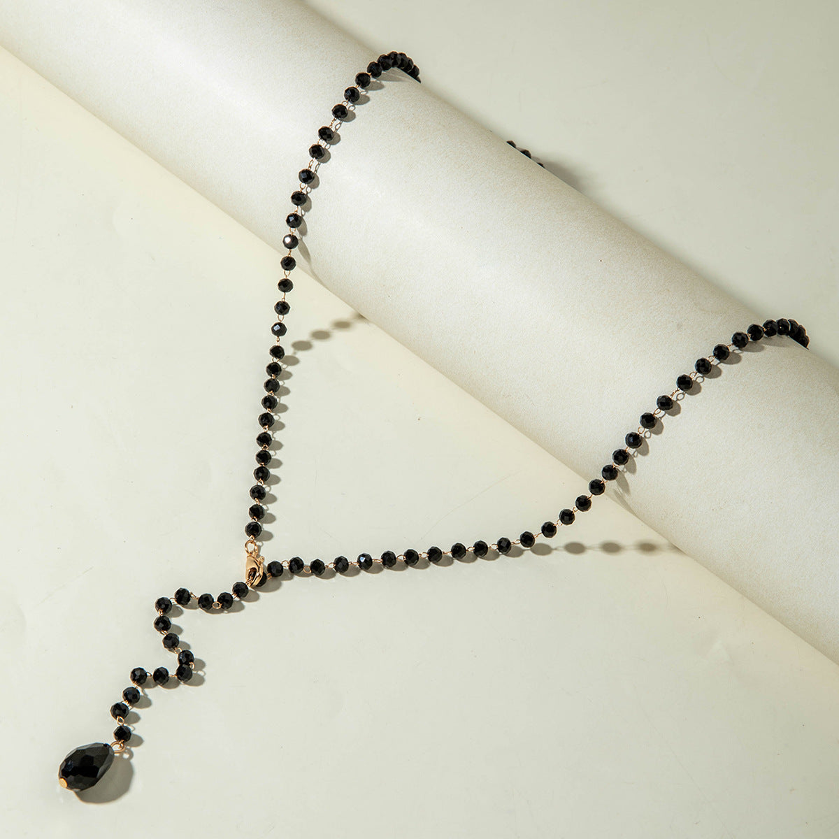 European and American Fashion Jewelry Beaded Tassel Double Layer Long Necklace Elegant Multi-layer Wear Y Type Necklace Ornament - 图片 21