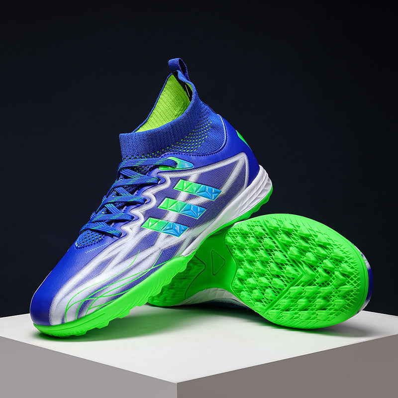 New high-top soccer shoes for men and women AG Spike TF Broken Nail Youth Student Grassland Competition Training Shoes - 图片 10