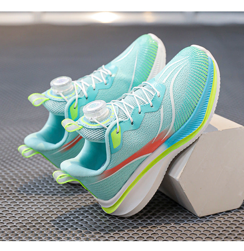 Men's and Women's Children's Running Shoes Lightweight Soft Sole Night Light Kids Shoes Men's Racing Student Mesh Sports Shoes Non-Slip Sole - 图片 18