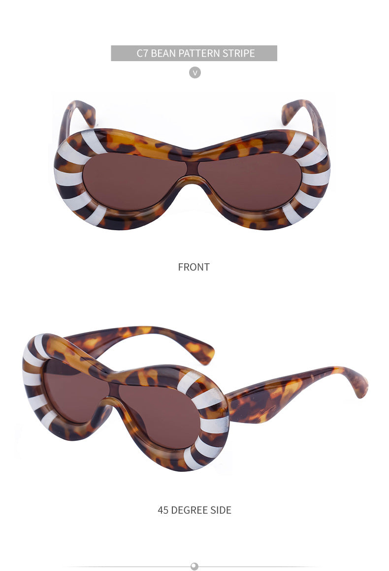 Europe and America Y2K Sunglasses for Women Trendy One-Piece Sunglasses Party Quirky Street Style Fashion Women's Glasses Wholesale - 图片 39