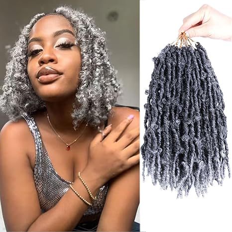 Foreign Trade Dreadlock Crochet Hair Butterfly Locs Crochet Hair Goddess Butterfly Curly Wig - 图片 16