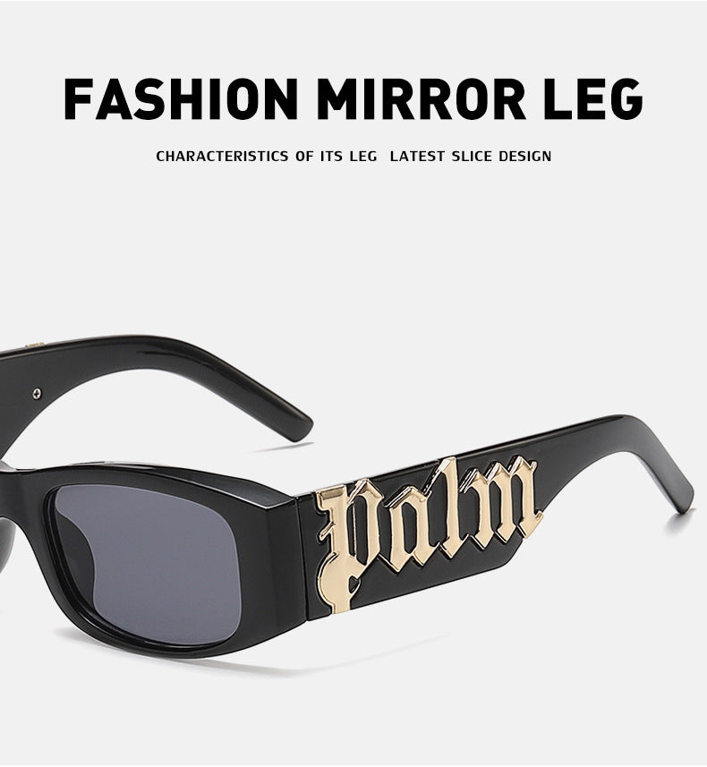 European and American Style Small Frame Sunglasses for Women Wholesale Fashion Wide Leg Sun Protection Sunglasses for Men UV Protection - 图片 11