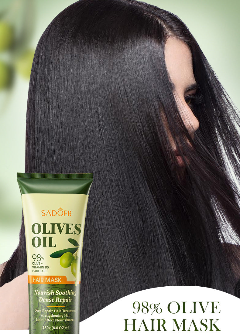 Olive Oil Hair Mask SADOER Repair Smooth Nourishing Hair Conditioner Cross-Border Wholesale - 图片 8