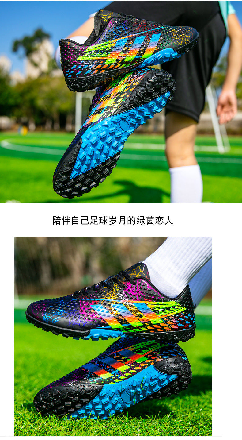 New professional football shoes for men and women AG Spike TF Broken Nail Youth Student Grassland Competition Training Shoes - 图片 33