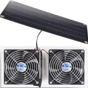 Solar Panel Fan Kit10W Weatherproof double fan suitable for outdoor small chicken coops