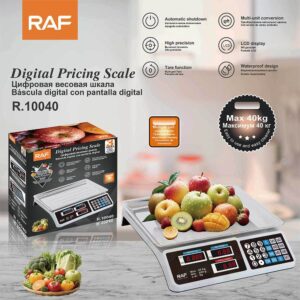RA  European Standard Digital Display Pricing Scale Multi-Unit Conversion Fair Scale LCD Display Automatic Shutdown