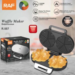 RAF European Standard Household Waffle Maker Double-Sided Heating Sandwich Maker Multi-Functional Toast Cake Maker