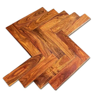 Customizable 12mm Padauk Solid Wood Flooring UV Lacquer Finish Three-Layer Waterproof Outdoor/Exterior Luxury Home Living Room