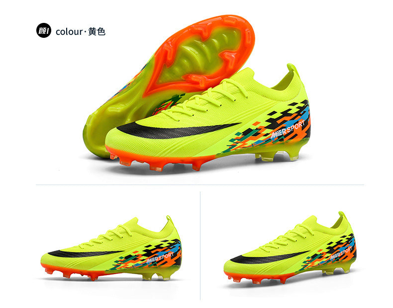 New Large Size Long Spike Football Shoes Low Top Youth Competition Training Student Football Sports Shoes - 图片 50