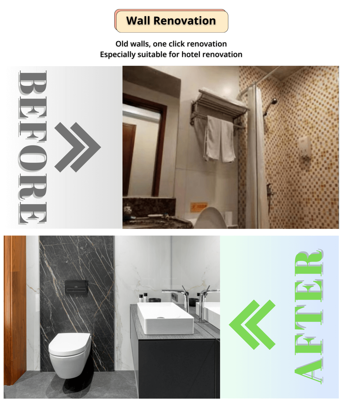 Interior Shower Wet Erea Wall Toung and groove Pvc Plastic Stone Marble Waterproof Spc Wall Panel - 图片 19