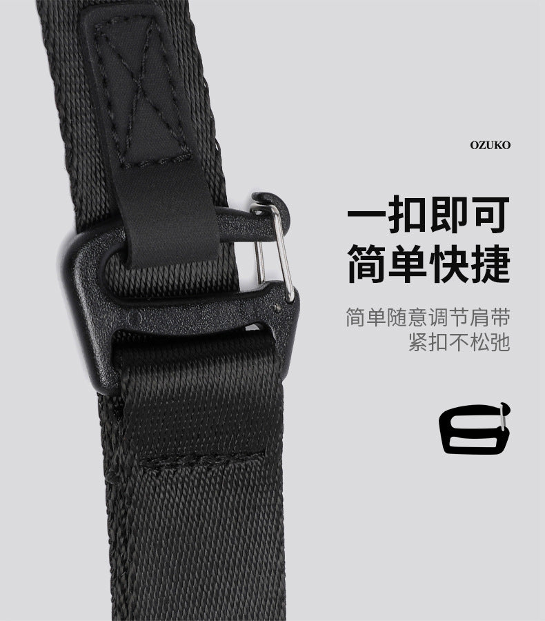 ozuko Men's Clutch Bag Multi-Functional Portable Small Crossbody Bag Travel Commute Lightweight Trendy Brand Storage Men's Bag - 图片 15