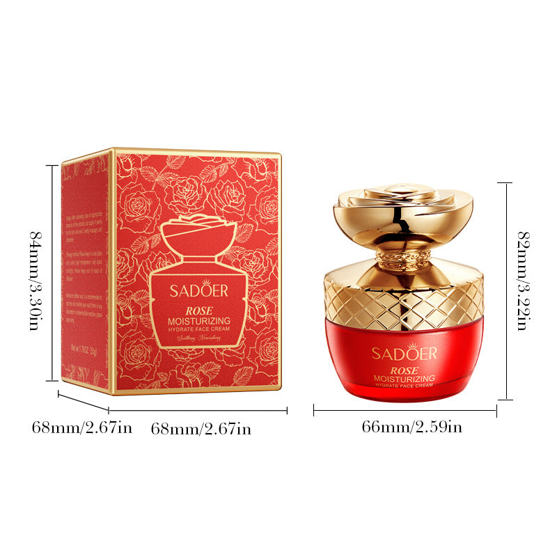 Rose Moisturizing and Skin Rejuvenating Cream SADOER Plant Moisturizing and Hydrating Face Cream Cross-Border Wholesale - 图片 5