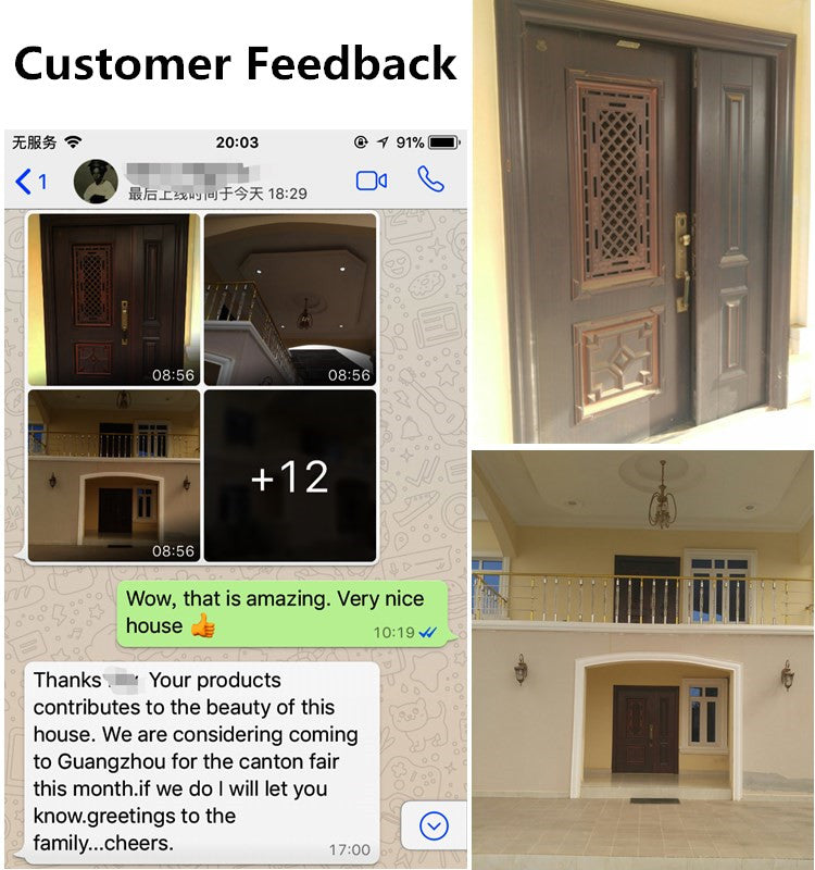 Matte Black Wrought Iron Handrail Modern Design Stair Rail for Villa or Residential Use Used Wrought Iron Stair Railing - 图片 19