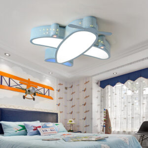 Children's Room Lamp Modern Simple Nordic Creative Boys and Girls Bedroom Airplane led Ceiling Light Non-Glaring Study Lamp