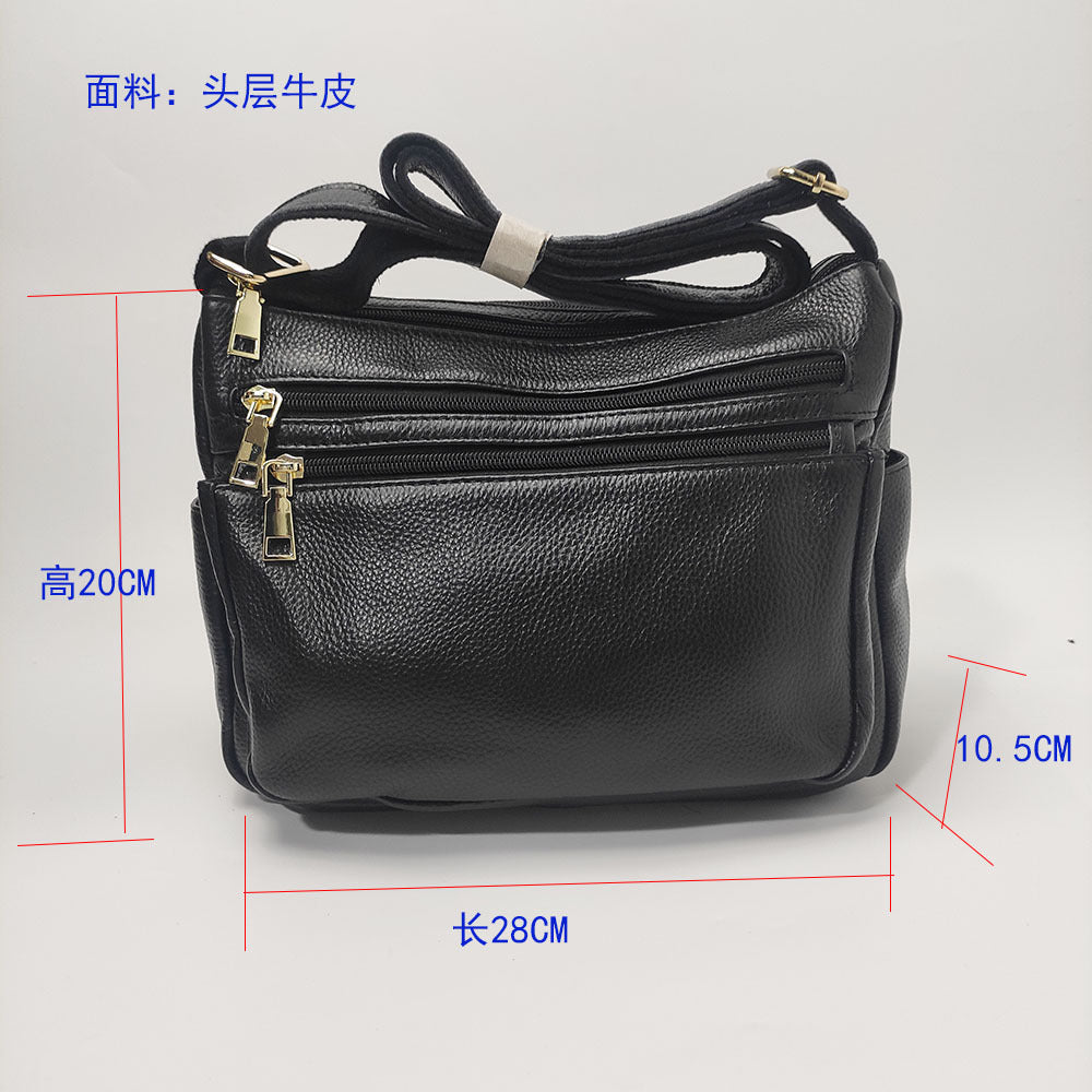 Mom's Handbag for Women2025New Genuine Leather Crossbody Bag Large Capacity Luxury Top Layer Cowhide Versatile for Middle-aged - 图片 23