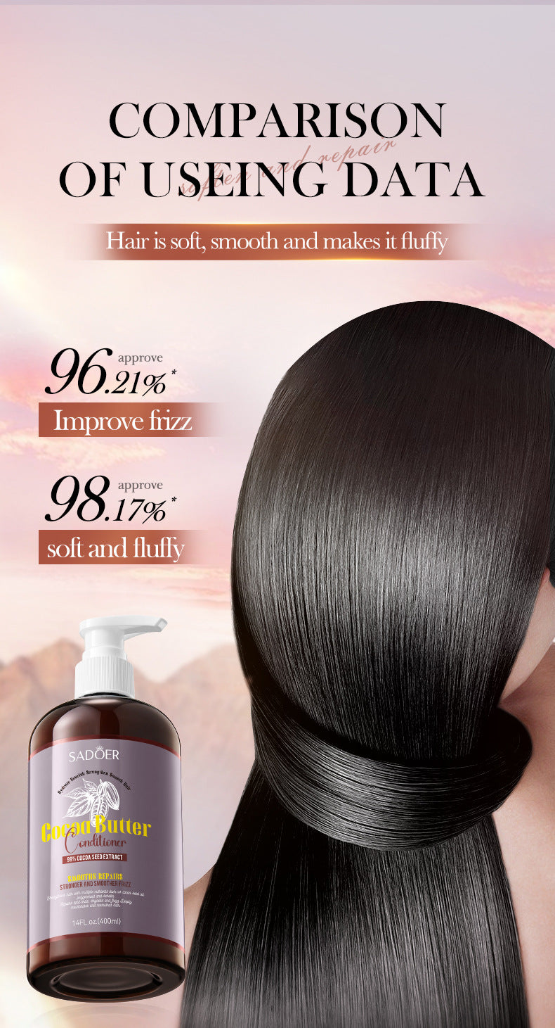 Cocoa Oil Smooth Conditioner SADOER Repair and Nourish Hair Conditioner Cross-Border Wholesale - 图片 10