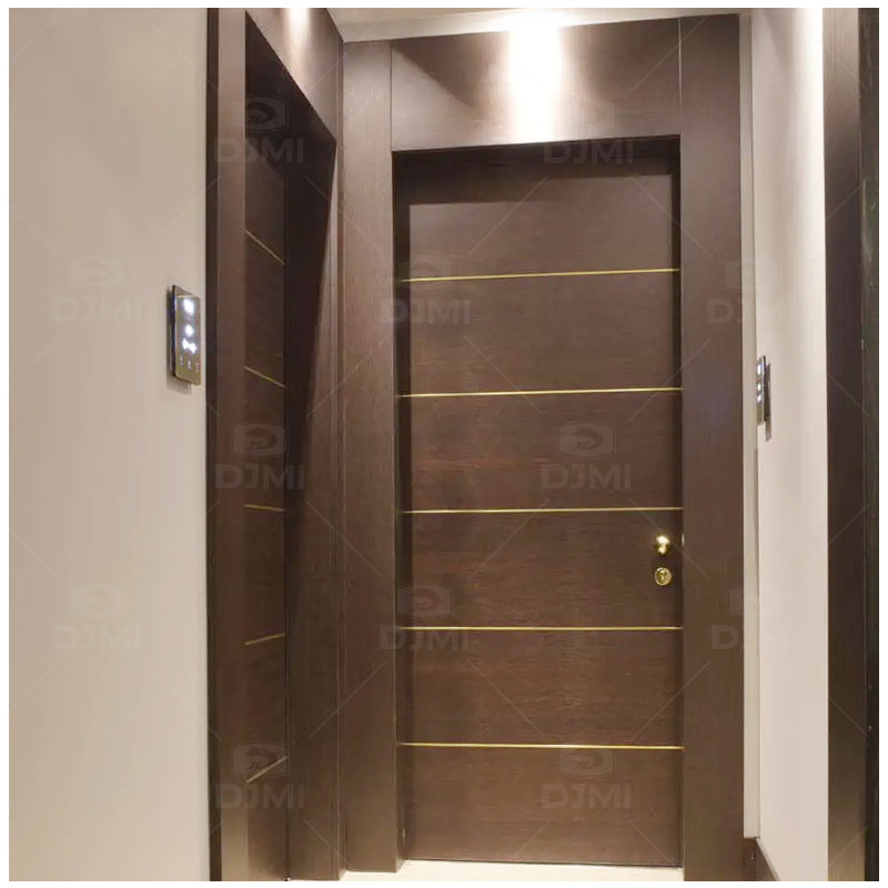 Guangdong Daji Custom High Quality Wood Fire Door for Hotel Room Fireproof Hotel Room Door Fire Rated Hotel Door - 图片 4