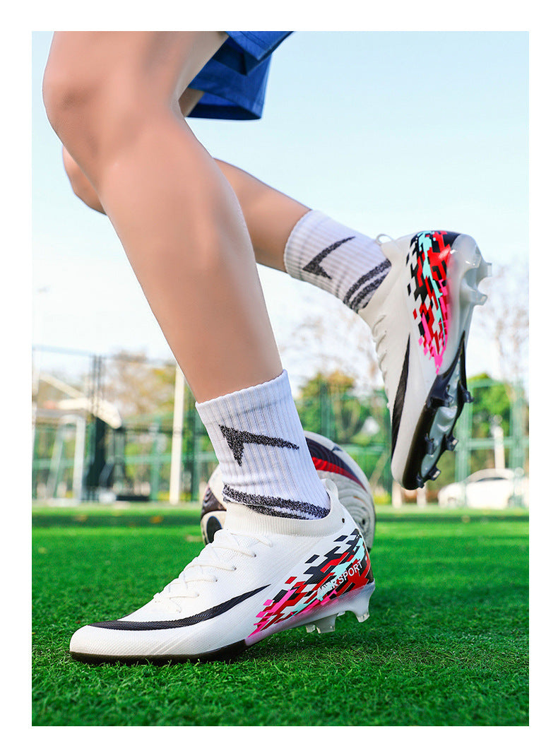 New Large Size Long Spike Football Shoes Low Top Youth Competition Training Student Football Sports Shoes - 图片 35