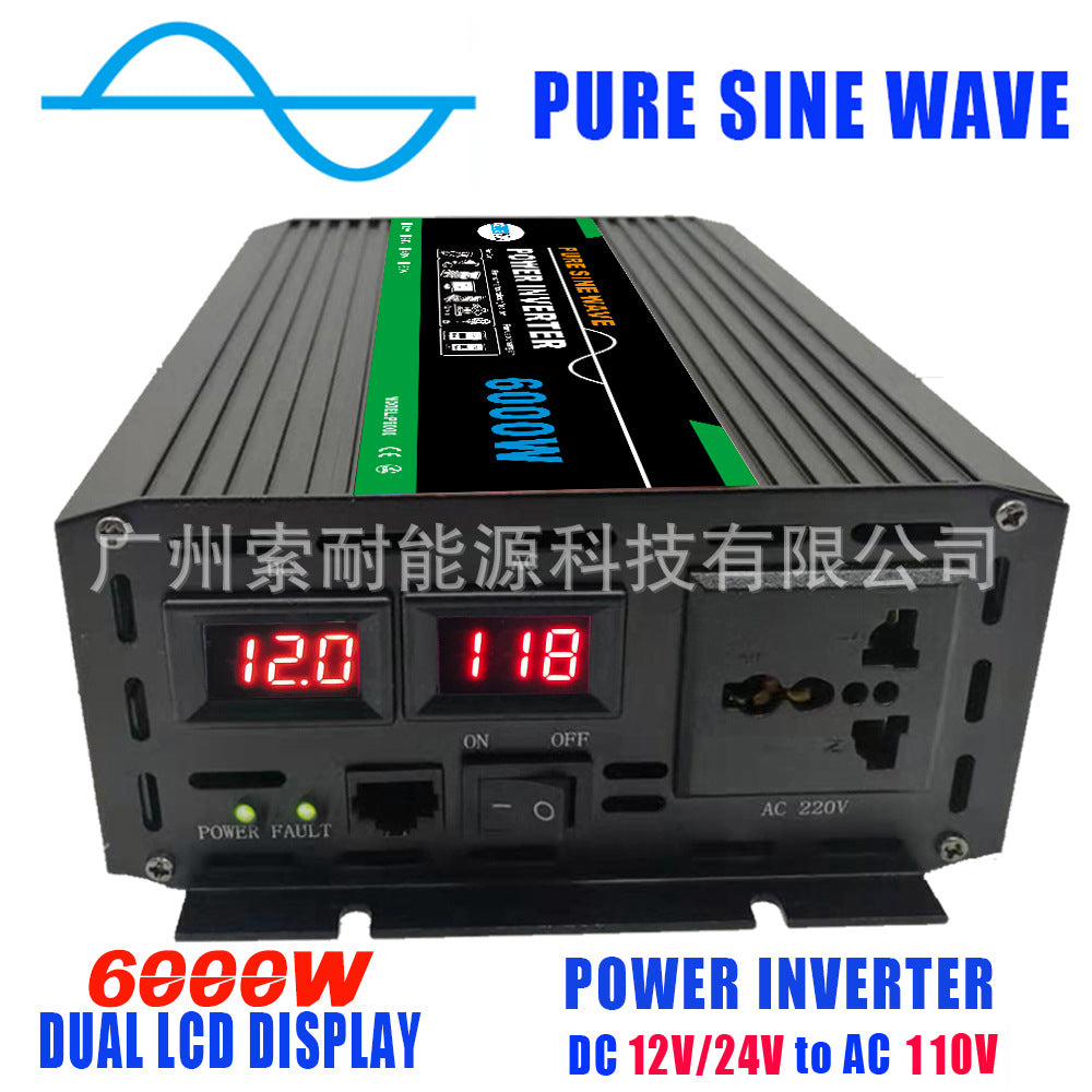 1000W Pure Sine Wave Inverter DC12V/24V Turn AC110V 120V Shopee AliExpress Export - 图片 11
