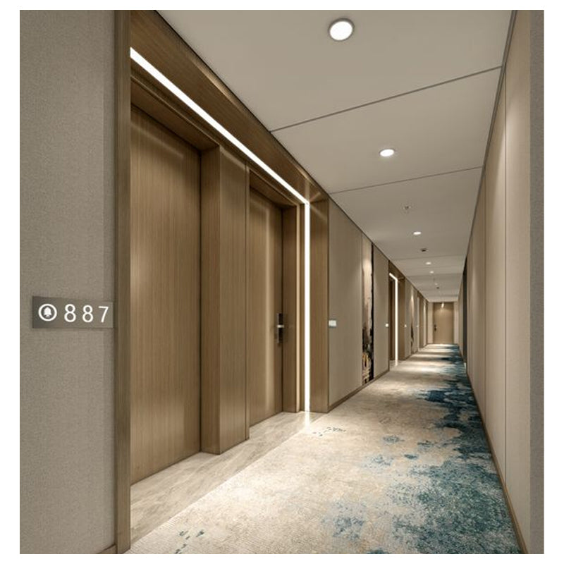 Guangdong Daji Custom High Quality Wood Fire Door for Hotel Room Fireproof Hotel Room Door Fire Rated Hotel Door - 图片 5